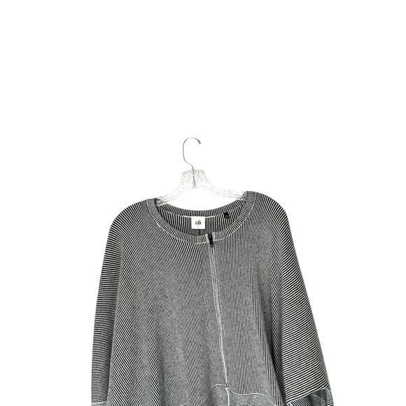 Cabi Black White Office Work Career Cupid’s Cardigan Sweater Blazer Large - Picture 3 of 12